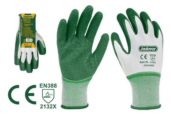 2 Pares Guantes Latex Xl P/cargas Pesadas Jadever Jdxg3802 1