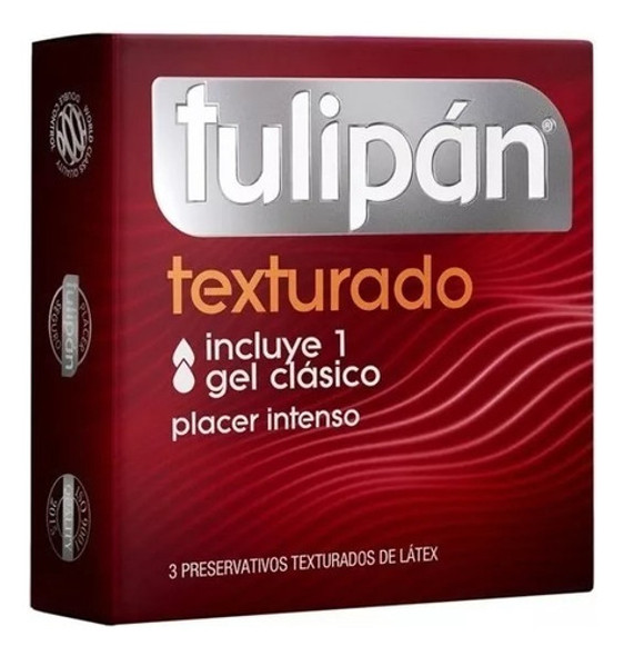 Tulipán Preservativos De Látex Texturado 6 Cajas X 3 Unid 1