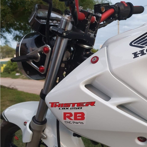 Arandelas Aluminio Moto Auto Atv Ftx 6mm M6 X10u Rojo 1