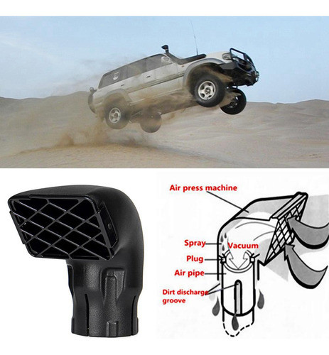 Air Snorkel Air Ram Heads, Substituição Superior De 3,5 Pole 1