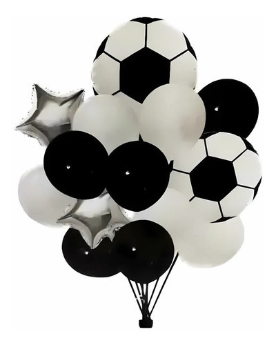 Set Globos Fútbol Estrellas Pelota X14und 1