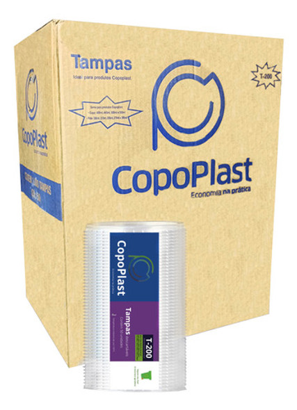 Tampa De Plástico Transparente T-200 Para Pote 20x50 Full 0