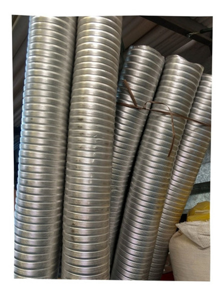 Caño Corrugado Flexible De Aluminio 4  10cm X 3 Metro 1