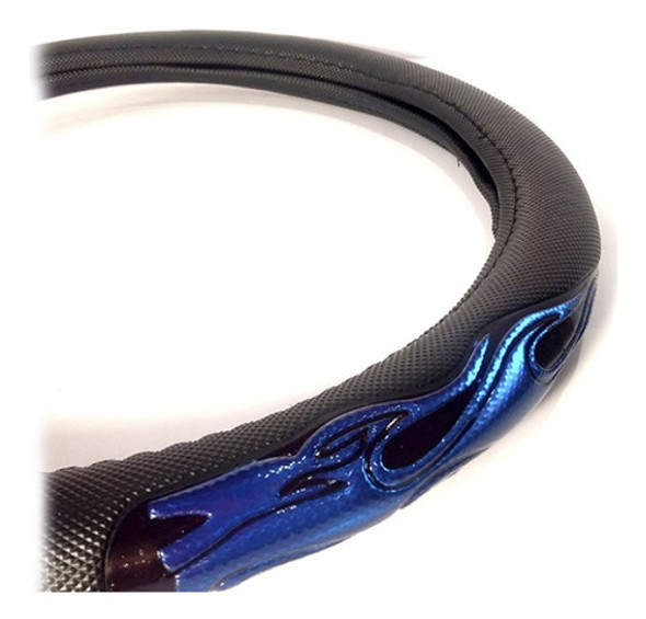 Cubre Volante Negro Con Ddetalle Azul, Talle 36 (s) 0