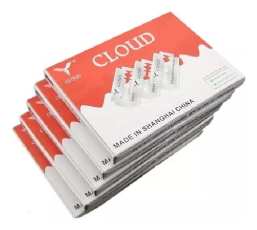 Cloud Hojas De Afeitar Caja 50 Filos Acero Barberia 1