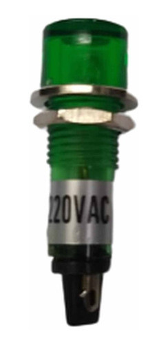 Ojo De Buey 220 Vac, Verde Cabeza  Redonda 0