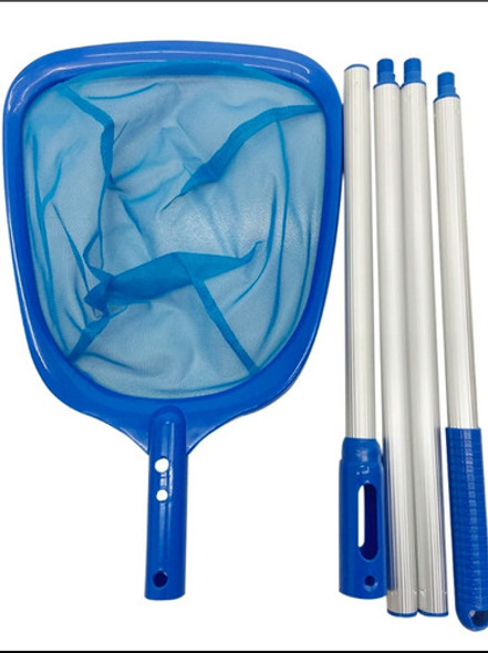 Calderin Limpia Hojas Piscina Extencible Alumimio Y Pvc 1