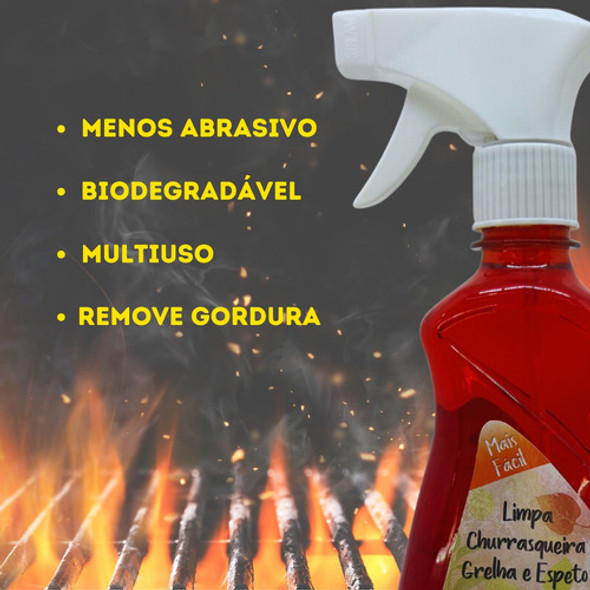 Limpador Multiuso Removedor Gordura Cleanday Grelha Espetos 1 Limpador Multiuso Removedor Gordura Cleanday Grelha Espetos 1