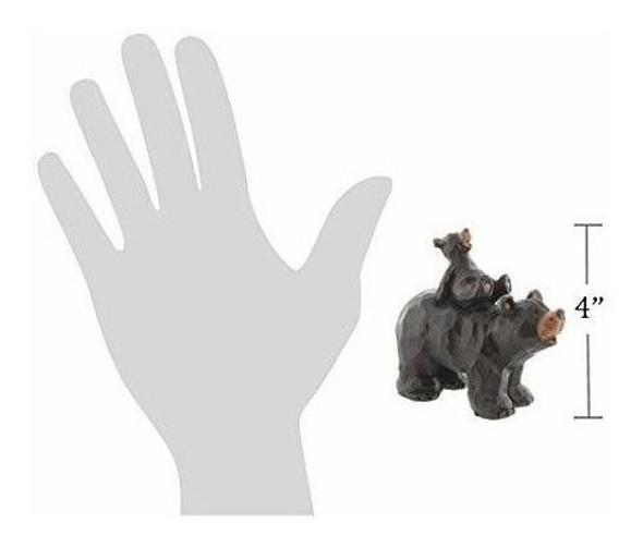 Figurita De Cachorro De Oso De Resina Slifka Piggy Back 1