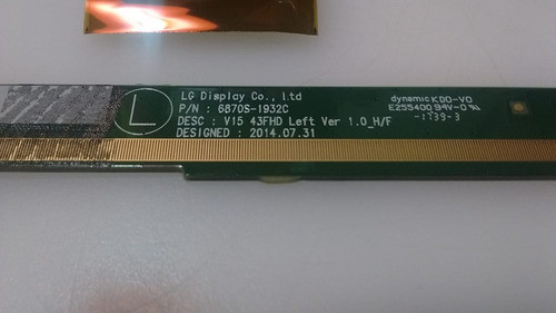 T-com Integradas Display LG 43lj5500 6870s-1932c 1933c 1
