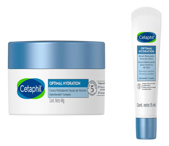 Set Crema De Noche + Cont De Ojos Optimal Hydration Cetaphil 0