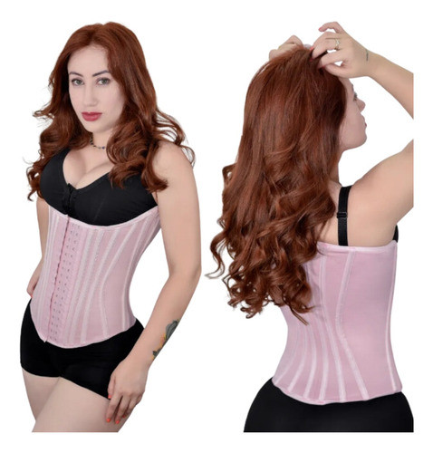 Cinta Modeladora Afina Cintura 18 Barbatanas Em Aço (z51) 0