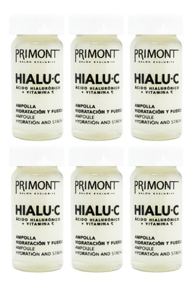 Primont Hialu C Acido Hialuronico X6 Ampollas Pelo 6c 0