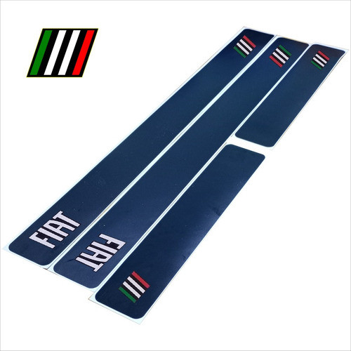 Cubre Zocalos Calco Vinilo Fiat Todo Modelo Logos 0