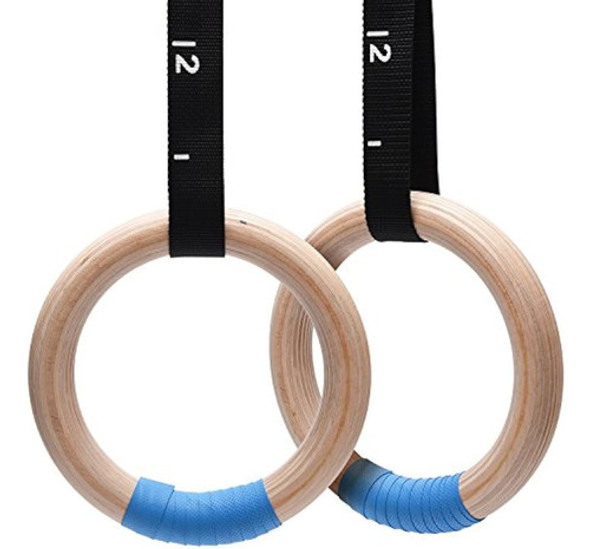 Pacearth Anillos De Gimnasia Anillos Olímpicos De Madera 150 0