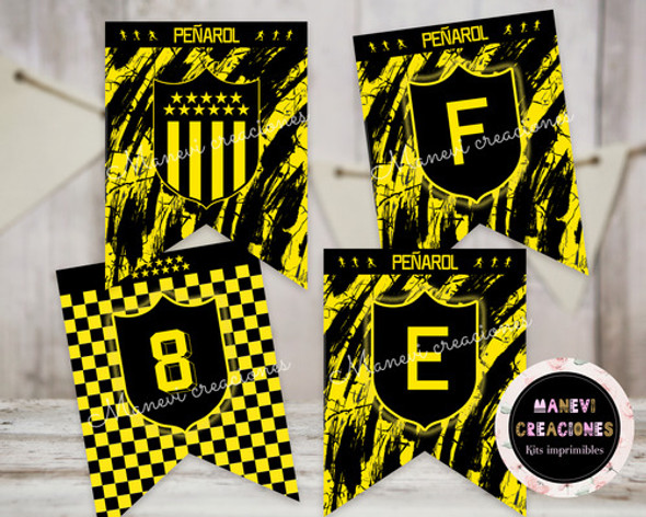 Kit Imprimible Club Atlético Peñarol  Con Textos Editables 1