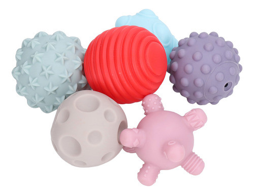 Bola Sensorial Texturizada, 6 Peças, Conjunto Para Bebês, Ma 1