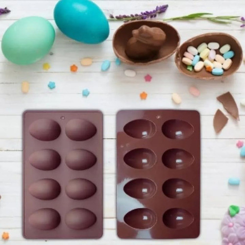 Molde De Silicona Huevos Nº6 Especial Chocolate, Jabon, Etc. 1
