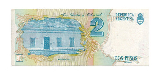 Billete Argentina 2 Pesos Convertibles 1 Diseño Bottero 3016 1
