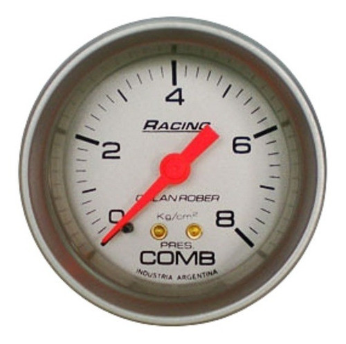 Reloj Racing 52 Mm Plata Presion Combustible  8k Orlan Rober 0