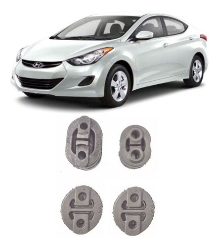 Kit Borracha / Coxim Descarga Hyundai Elantra 2012 ... 0