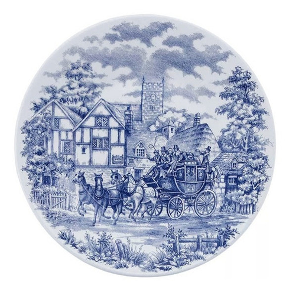 Set X12 Platos Postre Cena Inglesa Tradicional Antiguo Azul 0 Set X12 Platos Postre Cena Inglesa Tradicional Antiguo Azul 0