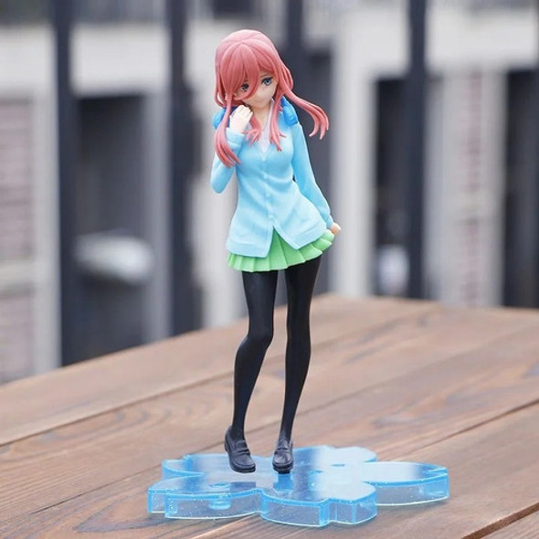 Figura Miku Nakano - Go Tobun No Hanayome Colegio 19cm Imp 1