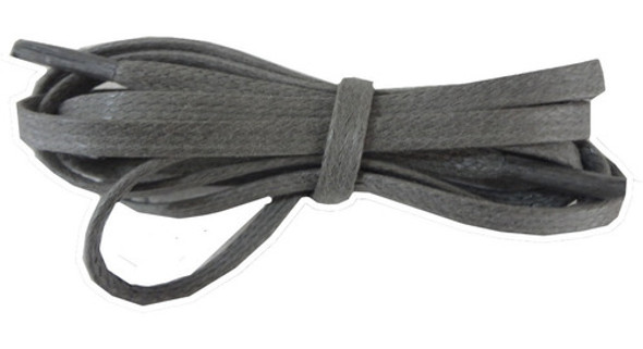 Par Cadarço Chato Tênis Sapatenis 1,30 Cinza Algodão Cera 0