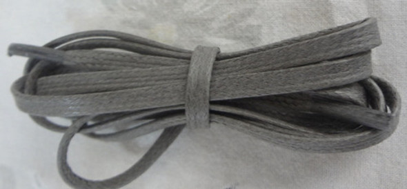 Par Cadarço Chato Tênis Sapatenis 1,30 Cinza Algodão Cera 1