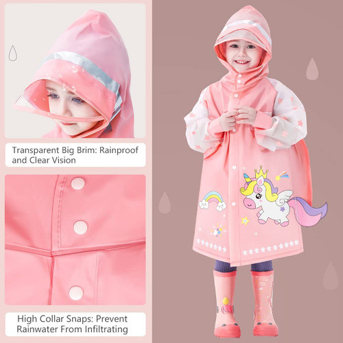 Chubasqueros Impermeables Para Nios, Chaqueta Impermeable Co 1