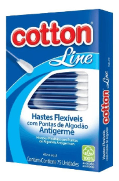 Kit 900 Unidades Hastes Flexíveis Cotton Line 12 Caixas 75 1