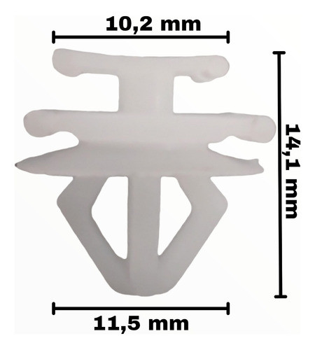 Grampa Broche Traba Moldura Frente Rejilla Peugeot 206 X5 C 1