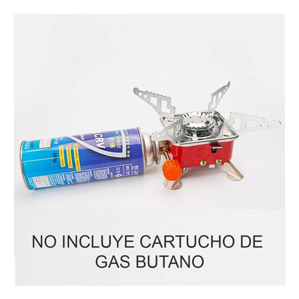 Anafe Camping Mini Calentador Cocina Gas Butano Proteccion 1