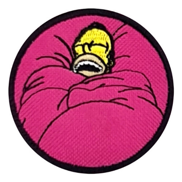 Parche Homero Durmiendo En Cama The Simpsons Los Bordado 0