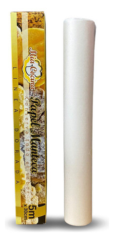 9 Rollos Papel Manteca Mia Cocina 30cm X 5 Mts Linea Dorada 0