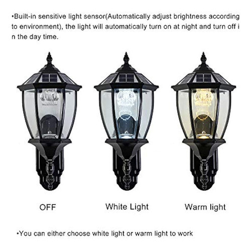 Lámpara De Pared Solar Con Sensor De Luz, Lámpara De Pared I 1