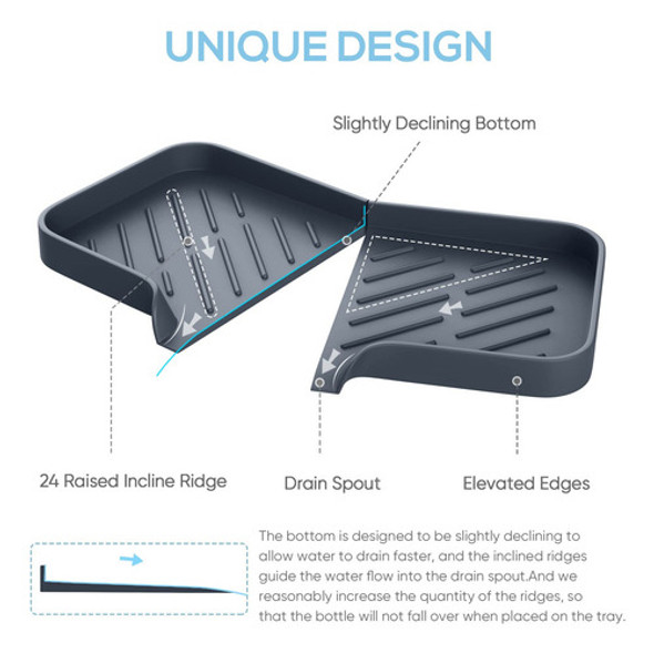 Bandeja De Jabon De Cocina, Bandeja De Fregadero De Cocina, 1