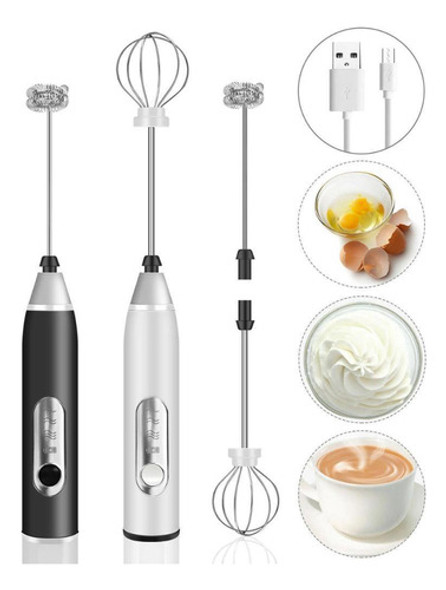 Misturador Bebidas Ovos Portátil Elétrico Bateria Mini Mixer 0