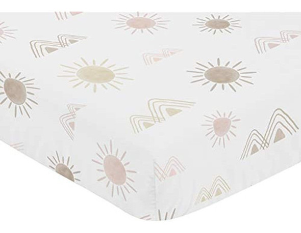 Sweet Jojo Designs Sábana Ajustable Para Cuna Boho Desert Su 1