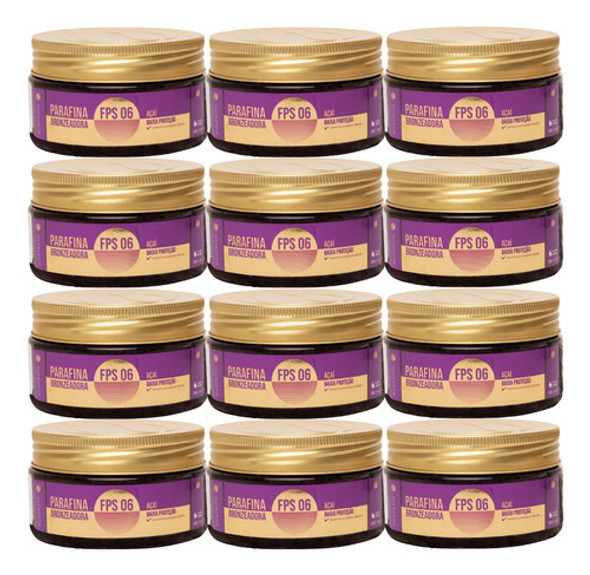 Kit Parafina Bronzeadora Açai 200g Duotrato 12 Unidades 0