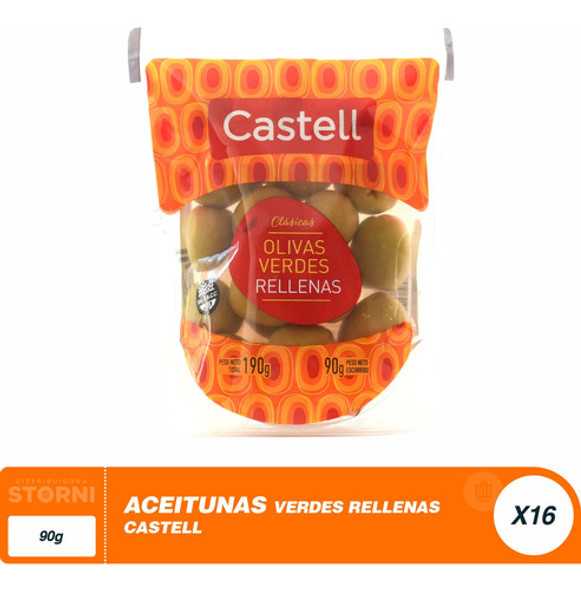 Aceituna Verde Rellena Castell 16x90gr Dp Mayorista 1