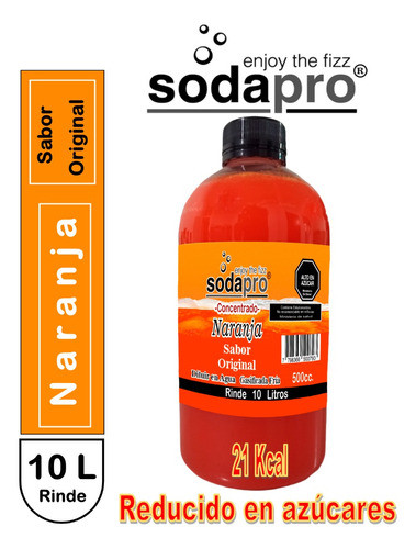 Sodapro Jarabe Concentrado Sabor Naranja  Bot. X 500cc. 0