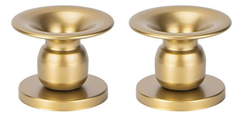Ganydet Paquete De 2 Portavelas, Candelabro De Metal Para De 0