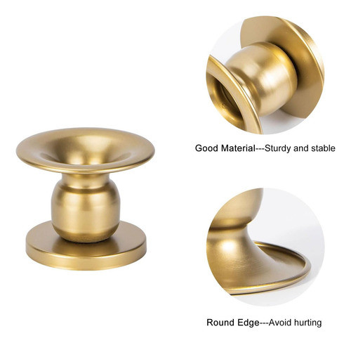 Ganydet Paquete De 2 Portavelas, Candelabro De Metal Para De 1