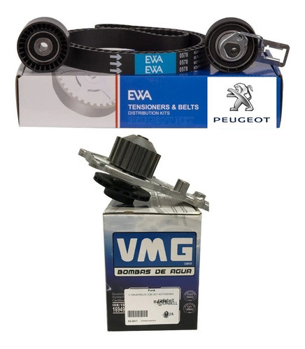 Kit  Distribución Peugeot 307 207 308 408 1.6 Hdi + Bomba 1
