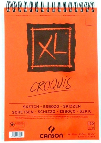 Block Canson Xl Croquis A4 Sketch Esbozo Carbonilla 0