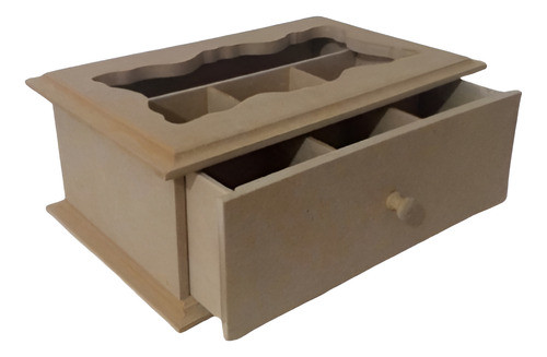 Caja  De Te Con Cajon X 6 Div 0