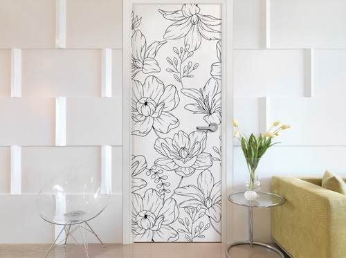 Vinilos Para Puertas Floral Wanda Medida 70x200 0