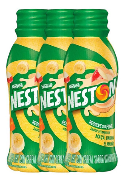 Bebida Neston Fast 280ml Vitamina Banana Maça Mamão Nfe 3un 0