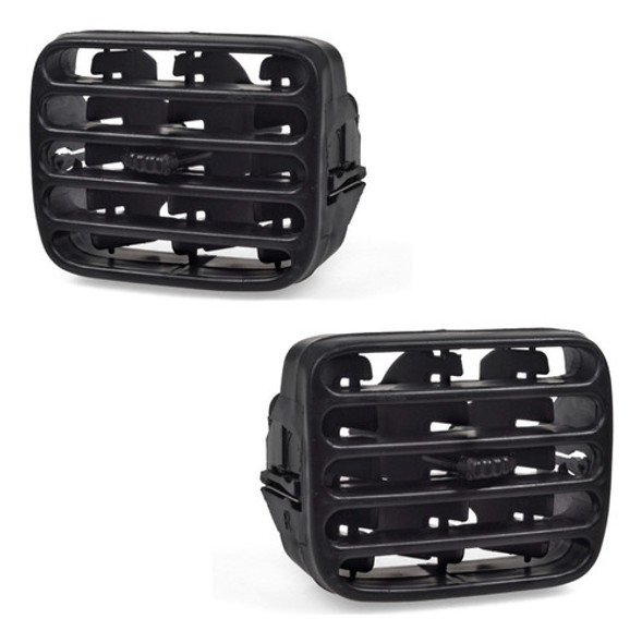 Kit X2 Grilla Rejillas Centrales Ventilacion Renault Clio 2 0